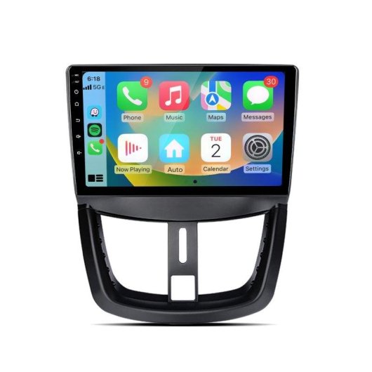 Autoradio 2 Din JunSun Peugeot 207 CC CarPlay Android Auto GPS 64GB