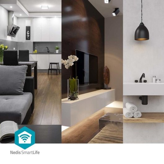 Regleta Nedis WIFIP312FWT 3 Tomas inteligentes Wi-Fi y 4 USB-A