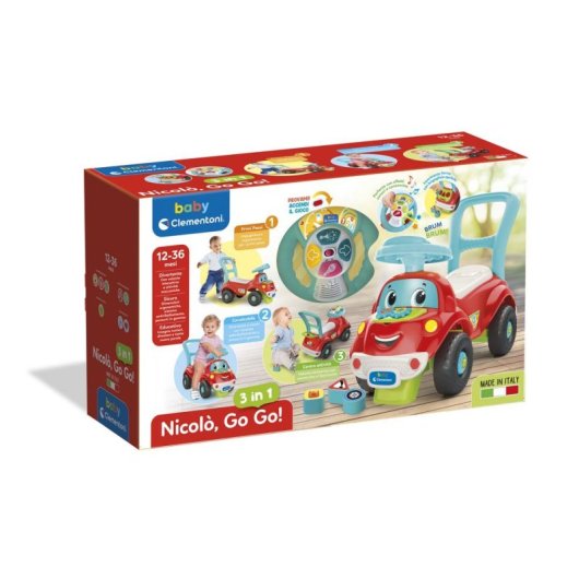 Correpasillos Clementoni Nicolò Go Go 3 en 1 avec activités et sons