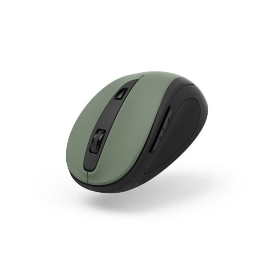 Mouse Hama MW-400 V2 wireless 1600 DPI nero e verde, 6 pulsanti