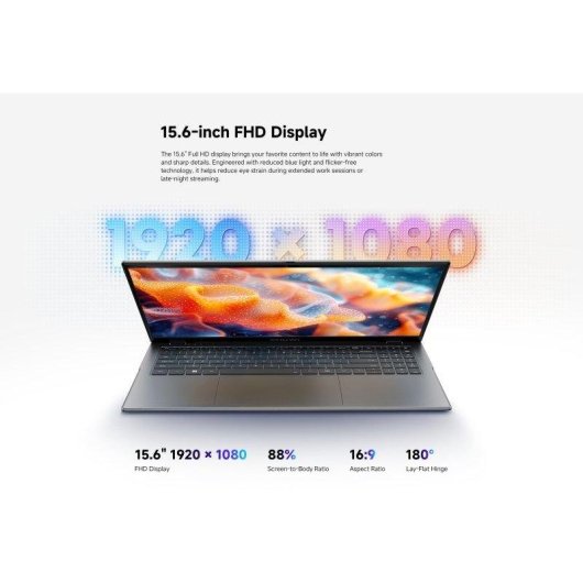 Ordinateur portable Chuwi GemiBook Plus 15.6" Intel Pentium N5030 8Go 256Go SSD