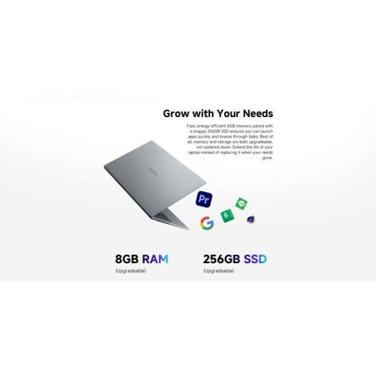 Ordinateur portable Chuwi GemiBook Plus 15.6" Intel Pentium N5030 8Go 256Go SSD