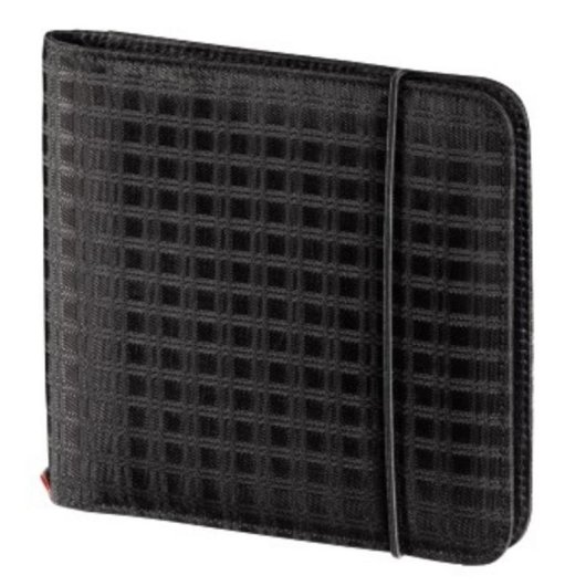 Funda Hama Ready for Business 24 disques Nylon Noir