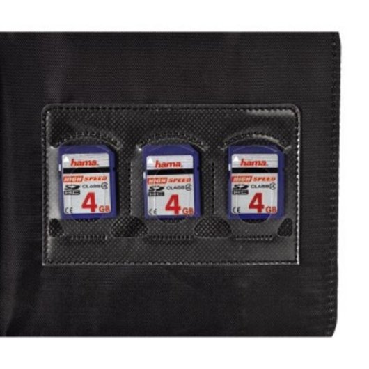 Funda Hama Ready for Business 24 disques Nylon Noir