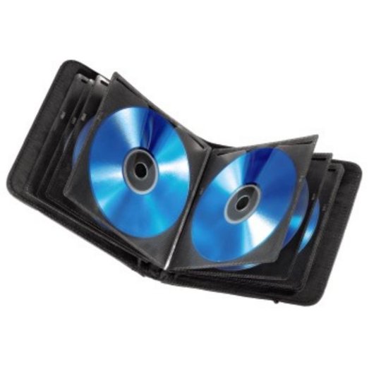 Funda Hama Ready for Business 24 disques Nylon Noir