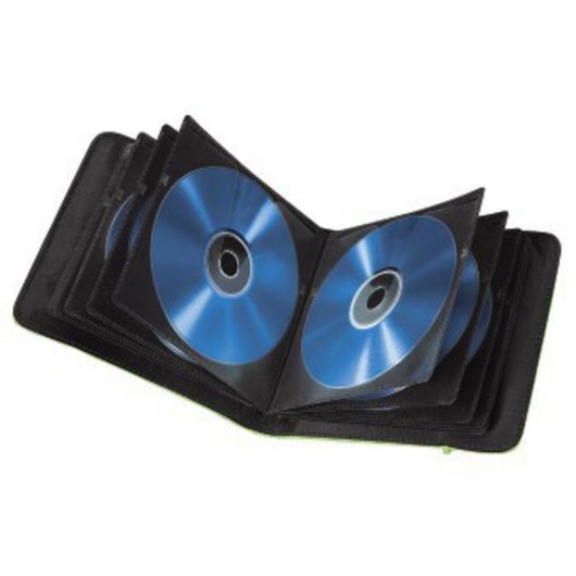 Funda para discos Hama nylon verde 24 discos