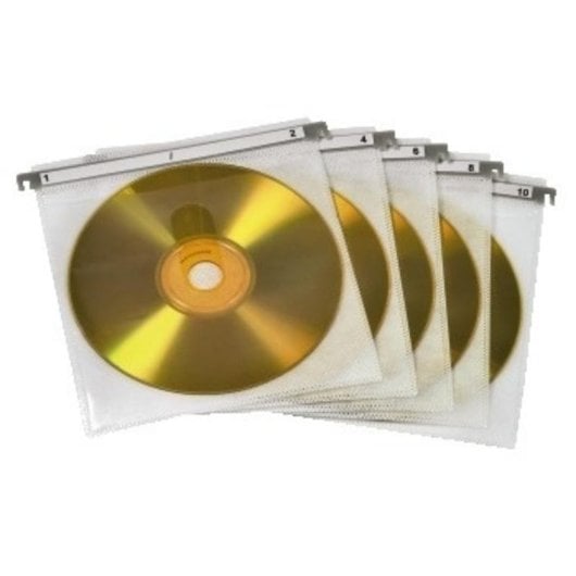 Fundas Hama Doble para CD/DVD 2 discos Blanco 50 unidades