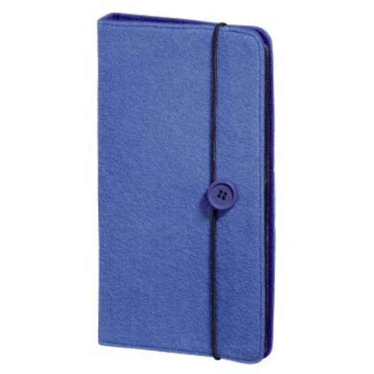 Housse Hama Felt 48 disques 120 mm Bleu