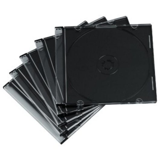 Funda Hama para Discos Ópticos de 120 mm Negro y Transparente