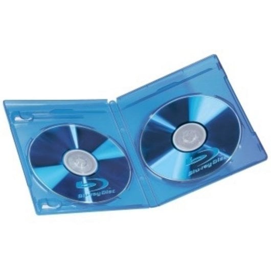 Blu-ray-Doppelhülle Hama blau, 2 Discs, 3er-Pack