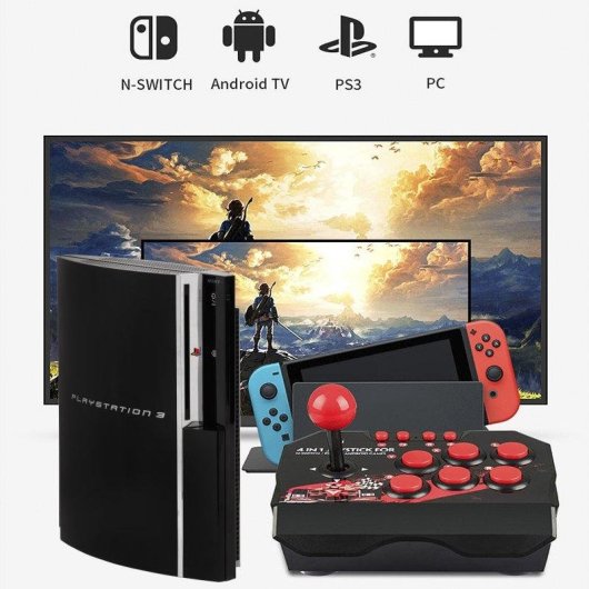 Joystick Dam Electronics NS-002 Arcade USB Nintendo Switch/PS3/PC/Android TV