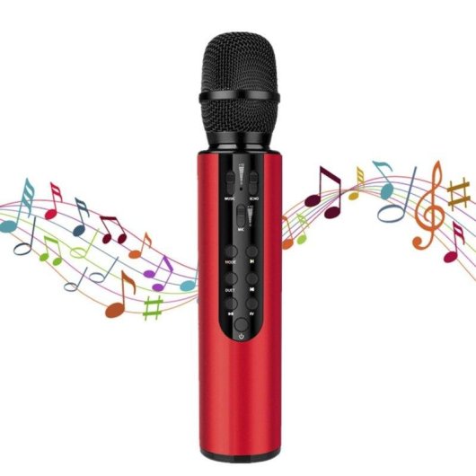 Microphone karaoké Dam Electronics à condensateur, Bluetooth 5.0, haut-parleur