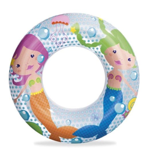 Bouée Bestway 36113 51 cm Vinyle Enfant Motif Bleu Orange Jaune