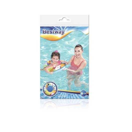 Bouée Bestway 36113 51 cm Vinyle Enfant Motif Bleu Orange Jaune