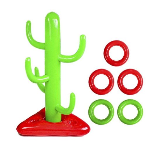 Cactus Hinchable Dam Electronics 5 Anillas Puntería 66x110cm
