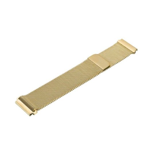 Bracelet de montre Dam Electronics acier inoxydable 18 mm magnétique doré