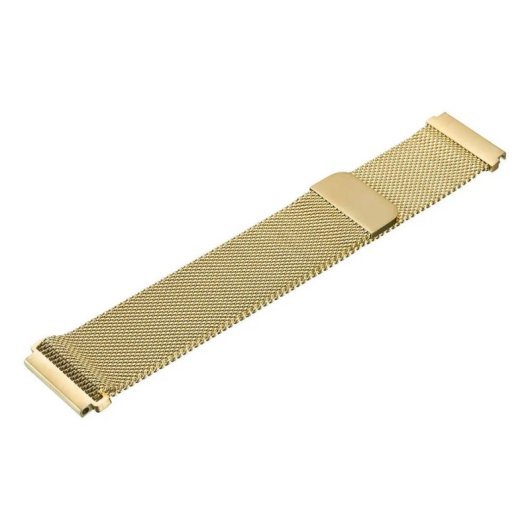 Bracelet de montre Dam Electronics acier inoxydable 18 mm magnétique doré