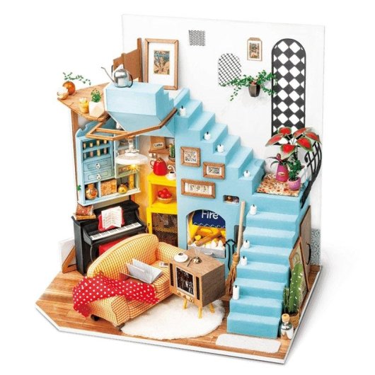 Houten Poppenhuis Joys Peninsula Dam Electronics 124 Stukken