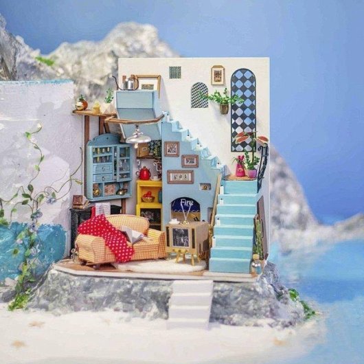 Houten Poppenhuis Joys Peninsula Dam Electronics 124 Stukken