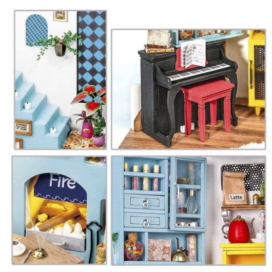 Houten Poppenhuis Joys Peninsula Dam Electronics 124 Stukken
