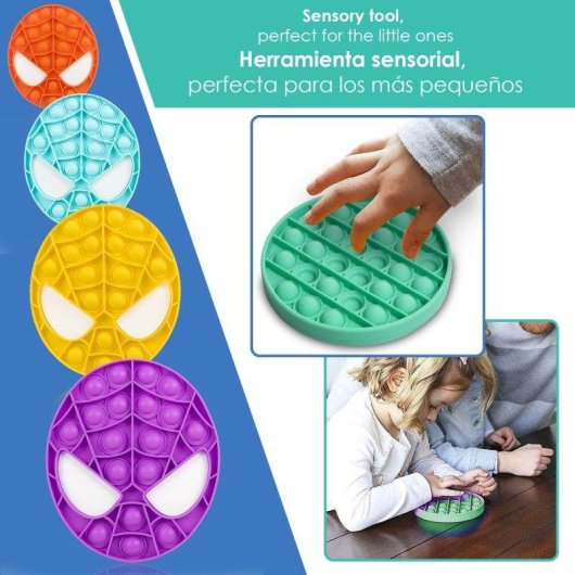 Jouet sensoriel Dam Electronics Spider en silicone, motif araignée