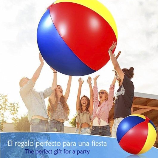 Ballon geant gonflable Dam Electronics 80 cm Tricolore