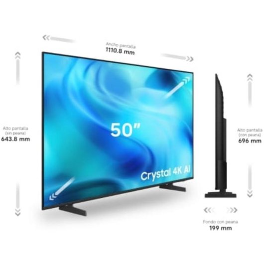 TV Samsung LED TU50U8075HUXXC 50" 4K UltraHD 50Hz Smart TV Tizen HDR10