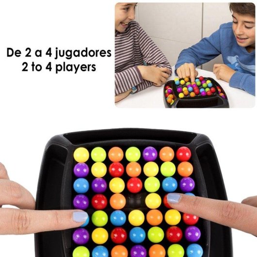 Jeu de societe Dam Electronics Arc Iris Astuto 2 a 4 joueurs Jette boules couleur