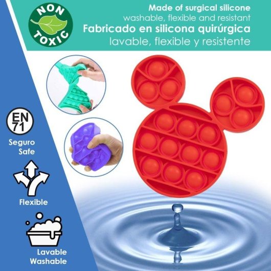 Jouet Sensoriel Dam Electronics Bubble Pop It Mini Souris Silicone