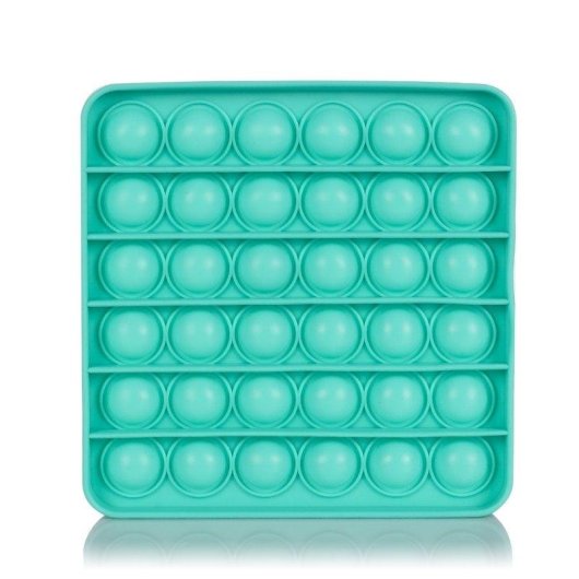 Brinquedo sensorial Dam Electronics Bubble Pop It Design quadrado