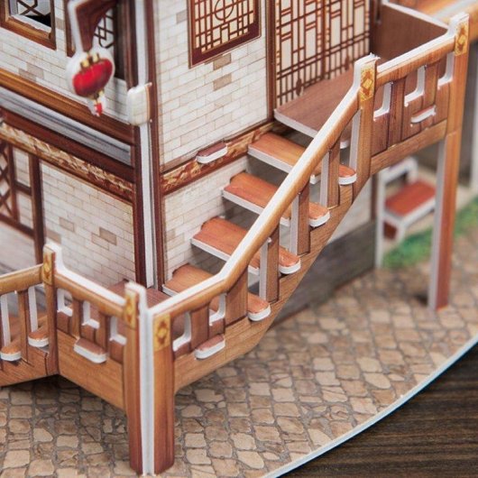 Puzzle 3D Dam Electronics World Style China Oriental Salon de Thé 46 pièces