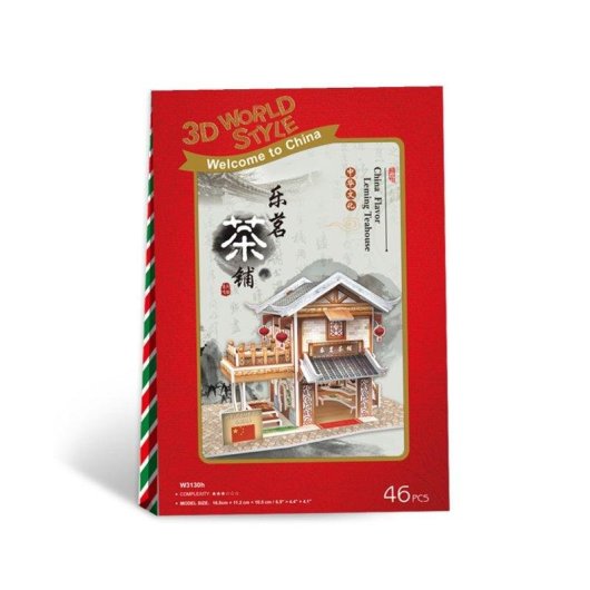 Puzzle 3D Dam Electronics World Style China Oriental Salon de Thé 46 pièces