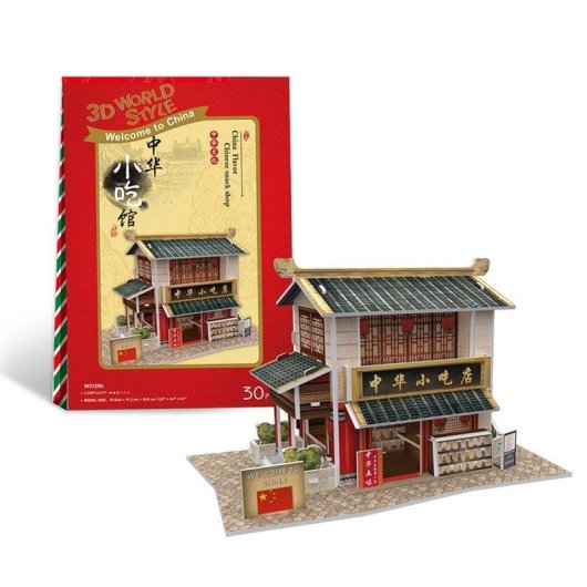 Puzzle 3D Dam Electronics World Style China Oriental Bar traditionnel 30 pièces
