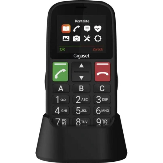 Gigaset GL30 4G 2,2 polegadas teclas grandes SOS preto