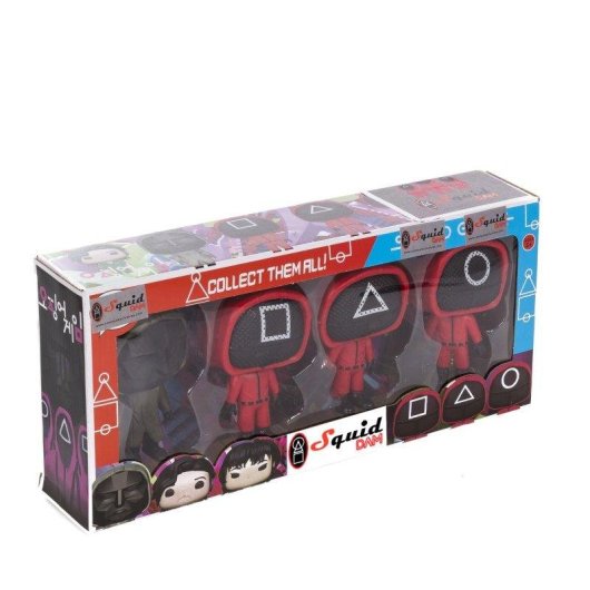 Figurine Dam Electronics Squid Pop 11 cm - 4 figurines cadeau