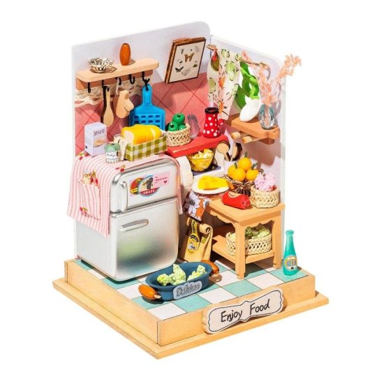 Maison de poupees Taste Life Maquette Bois 56 pieces