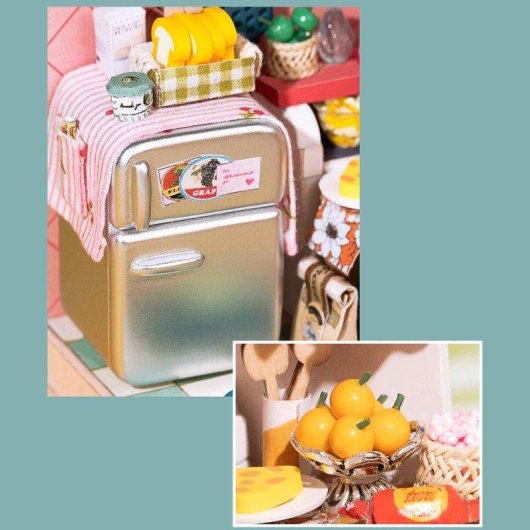 Maison de poupees Taste Life Maquette Bois 56 pieces
