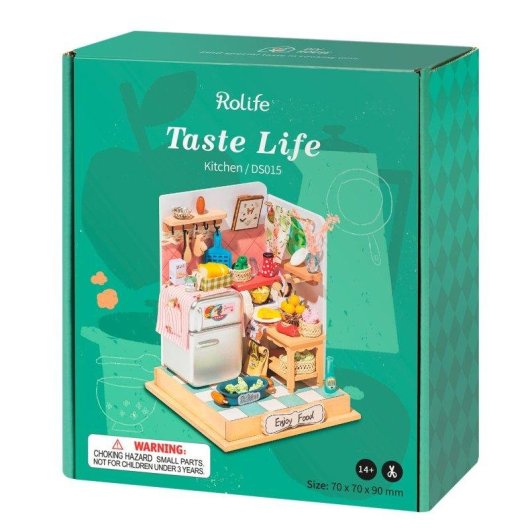 Maison de poupees Taste Life Maquette Bois 56 pieces