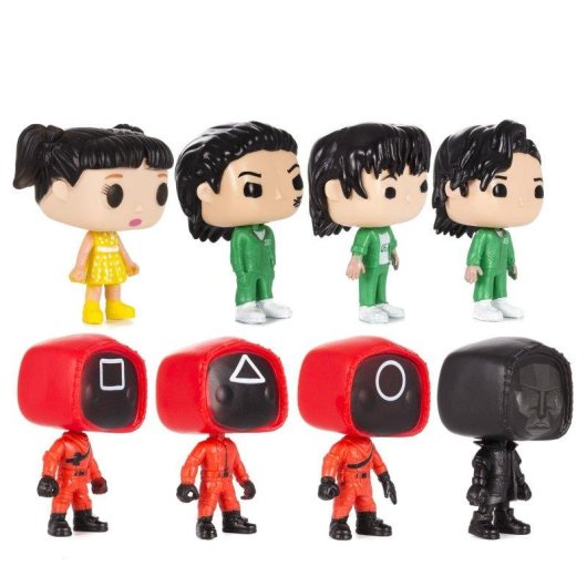 Figura Squid Pop 10 cm Dam Electronics 8 Modelos Sortidos Caixa Presente