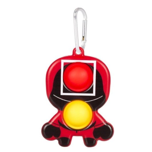 Figura Dam Electronics Squid Pop It Vigilante Quadrado Mosquetao