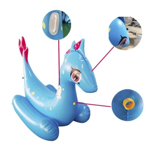 Opblaasbare Dam Electronics Dinosaurio Zwemband PVC 165 x 125 cm