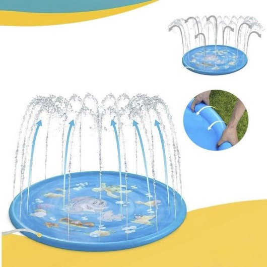 Jouet gonflable Splash Pad Dam Electronics - Diametre 100 cm - Dauphin
