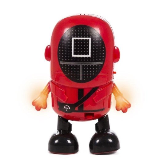 Giocattolo Squid Dam Bailarin Danza Musica LED Guardia Quadrato 18cm