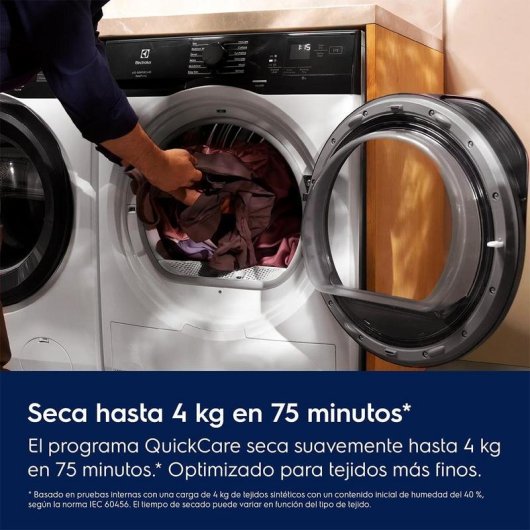 Secadora de condensación Electrolux EDE688CBBO 8 kg clase C con bomba de calor