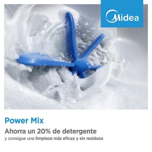 Lavadora Midea MF110W70B/W-ES de carga superior clase A WiFi blanca