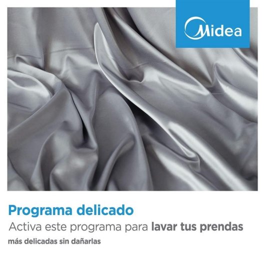 Lavadora Midea MF110W70B/W-ES de carga superior clase A WiFi blanca