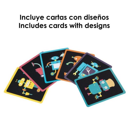Juego Dam Electronics Robotix 37 Piezas Magneticas Carton