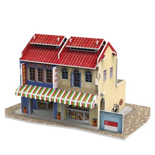 Puzzle 3D World Style Singapour Maison Traditionnelle Dam Electronics