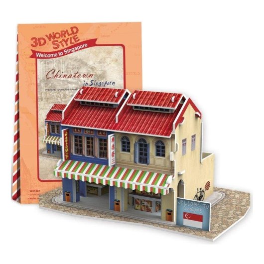 Puzzle 3D World Style Singapour Maison Traditionnelle Dam Electronics