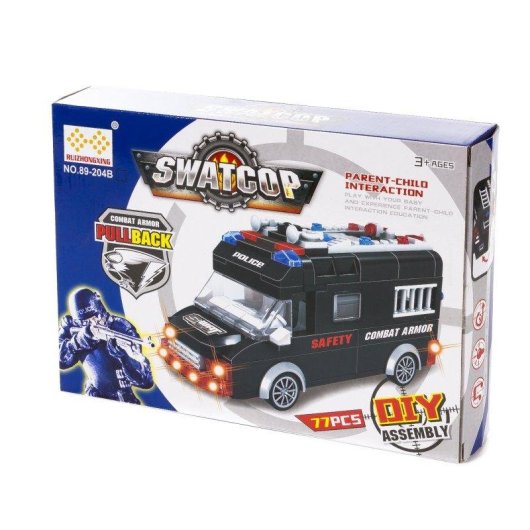 Fourgon de police SWAT Dam Electronics 77 pièces